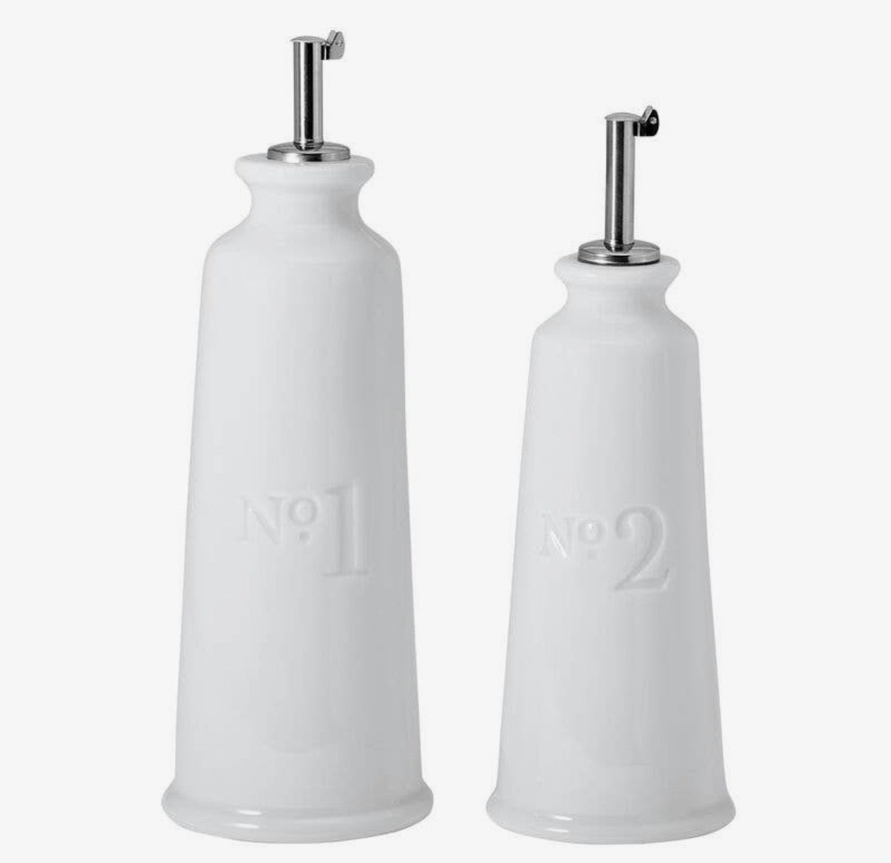Fits and Floyd Everyday White Bistro Oil & Vinegar Set