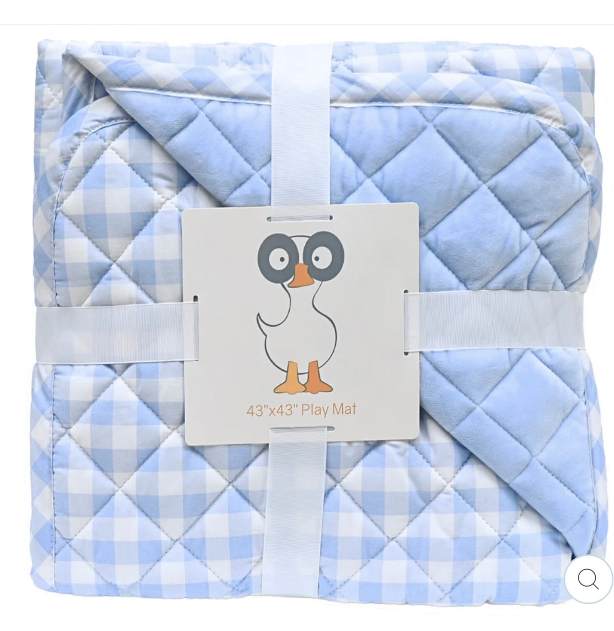 GooseWaddle Super Soft Play Mats Cotton and Super Soft Quilted (Reversible) - Tommy