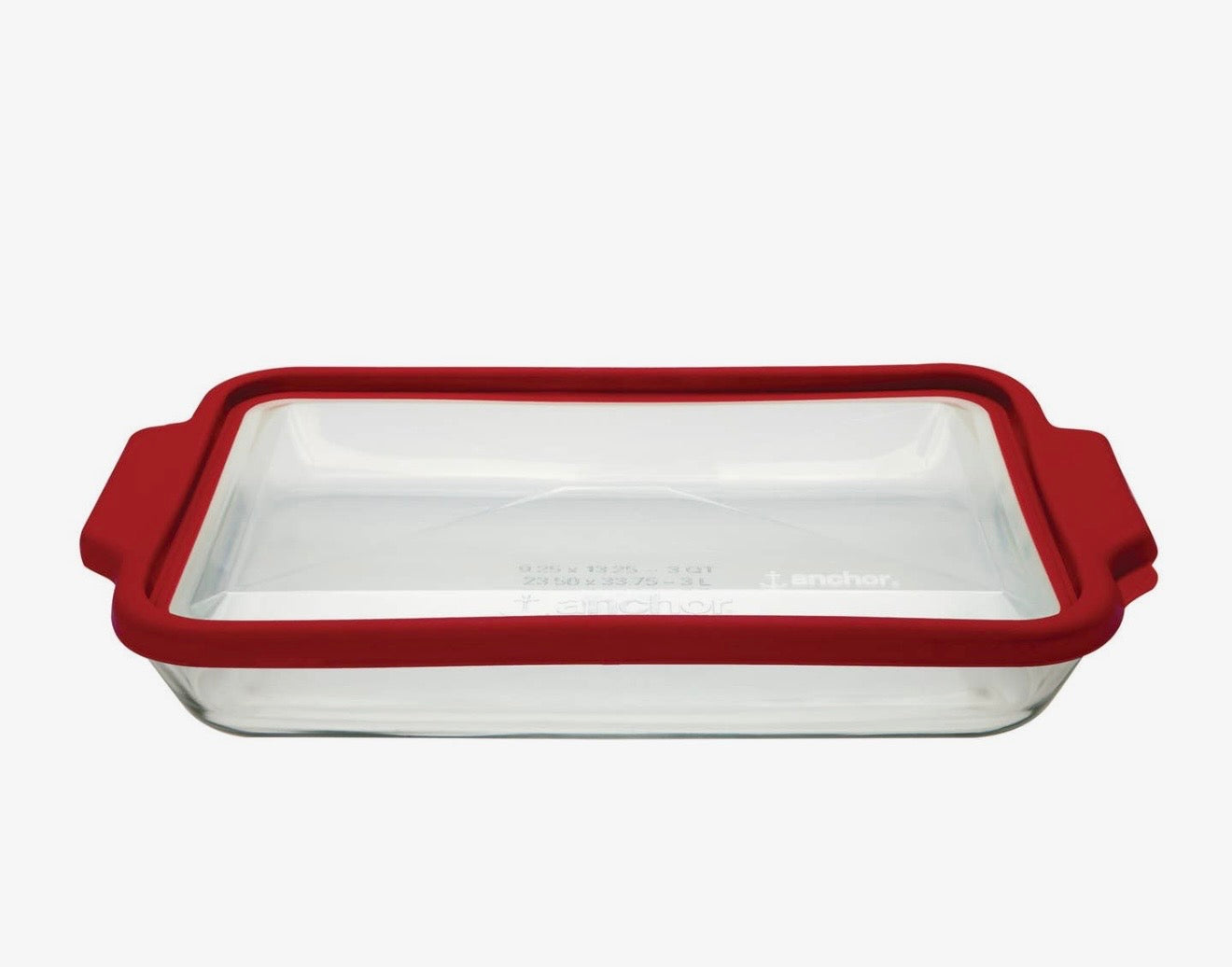 Fox Run Anchor Hocking Baking Dish w True Fit Cover, 3qt