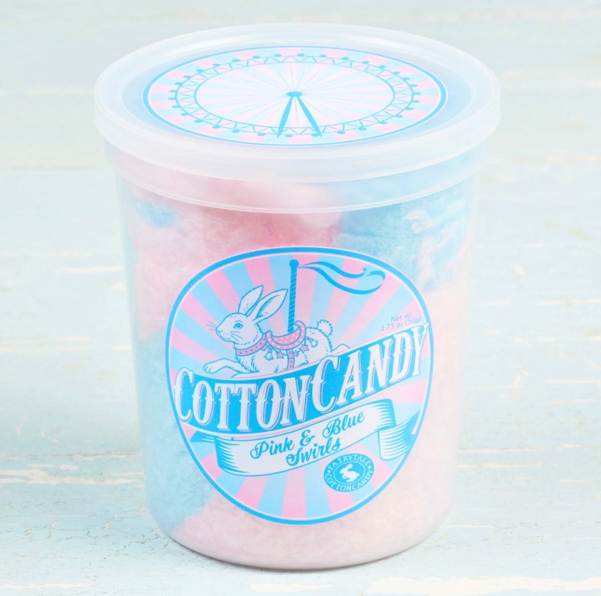 Pink & Blue Swirls Cotton Candy