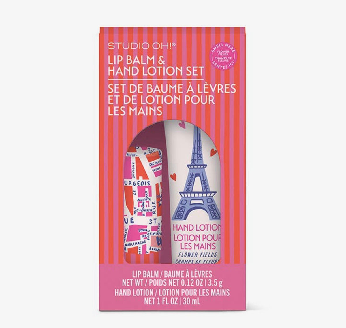 Rues De Paris Lip Balm & Hand Lotion Set