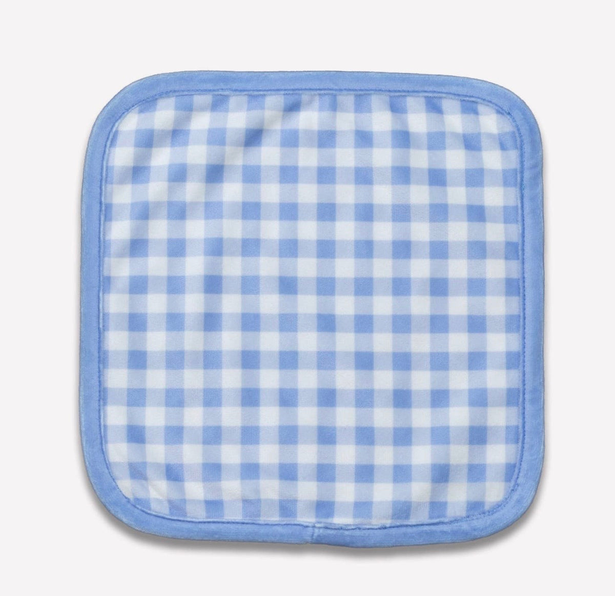 Sugar Bee Wash Cloth - Blue Gingham