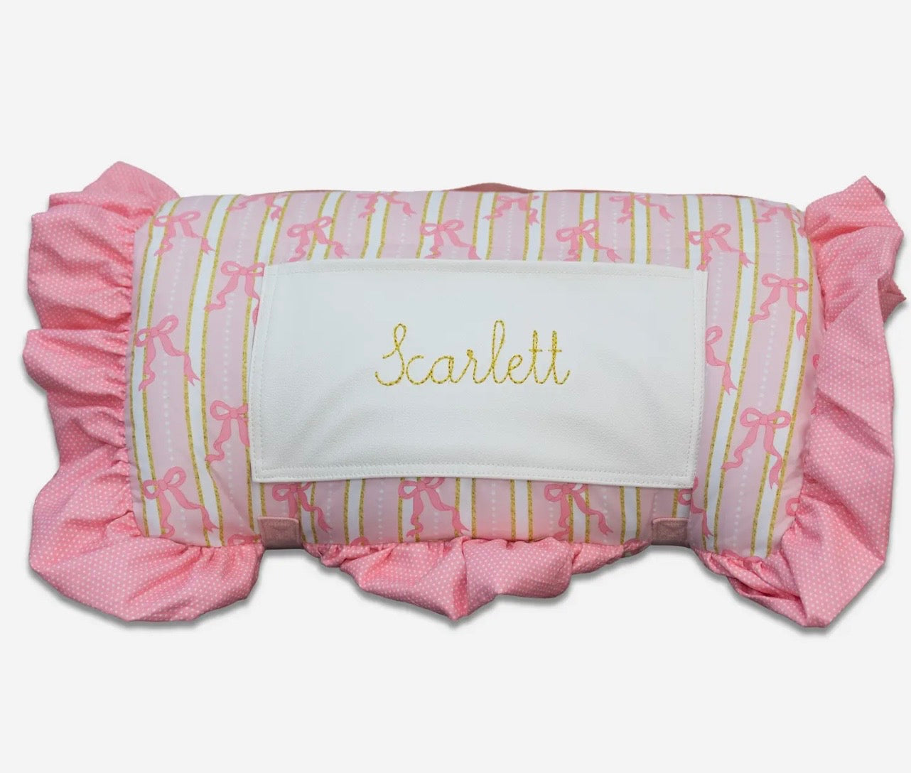Sugar Bee Nap Mat - Pink Bows
