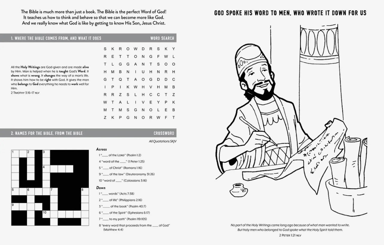 Know Your Bible Activity Book for Kids