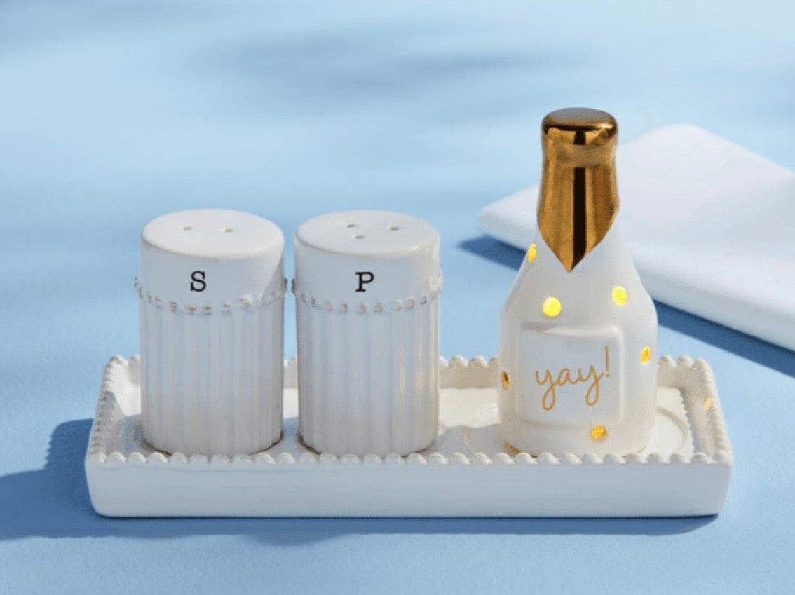 Mud Pie Salt and Pepper Accessory Holder