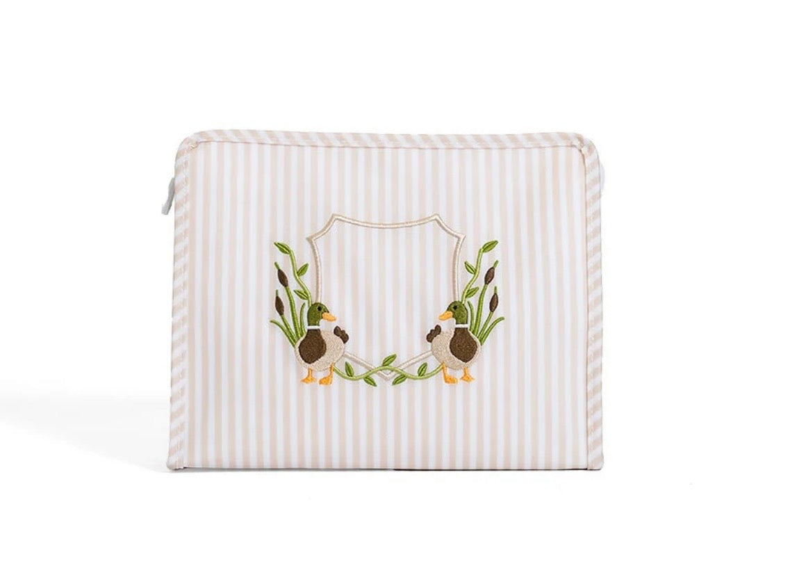 TRVL Roadie Large Zip Pouch - Pimlico Duck Sand