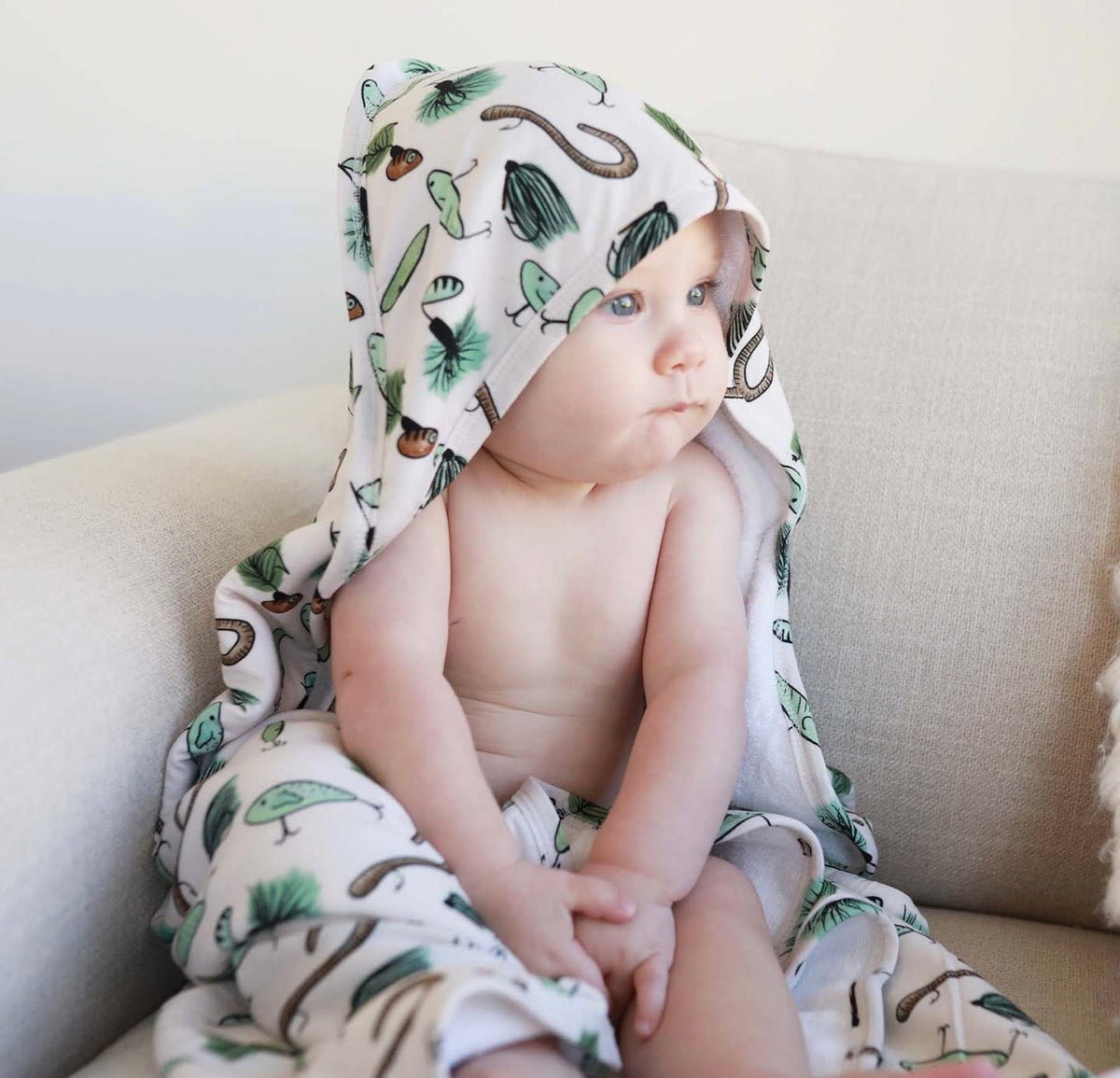 Caden Lane Baby Bamboo Hooded Towel - Tackle Box