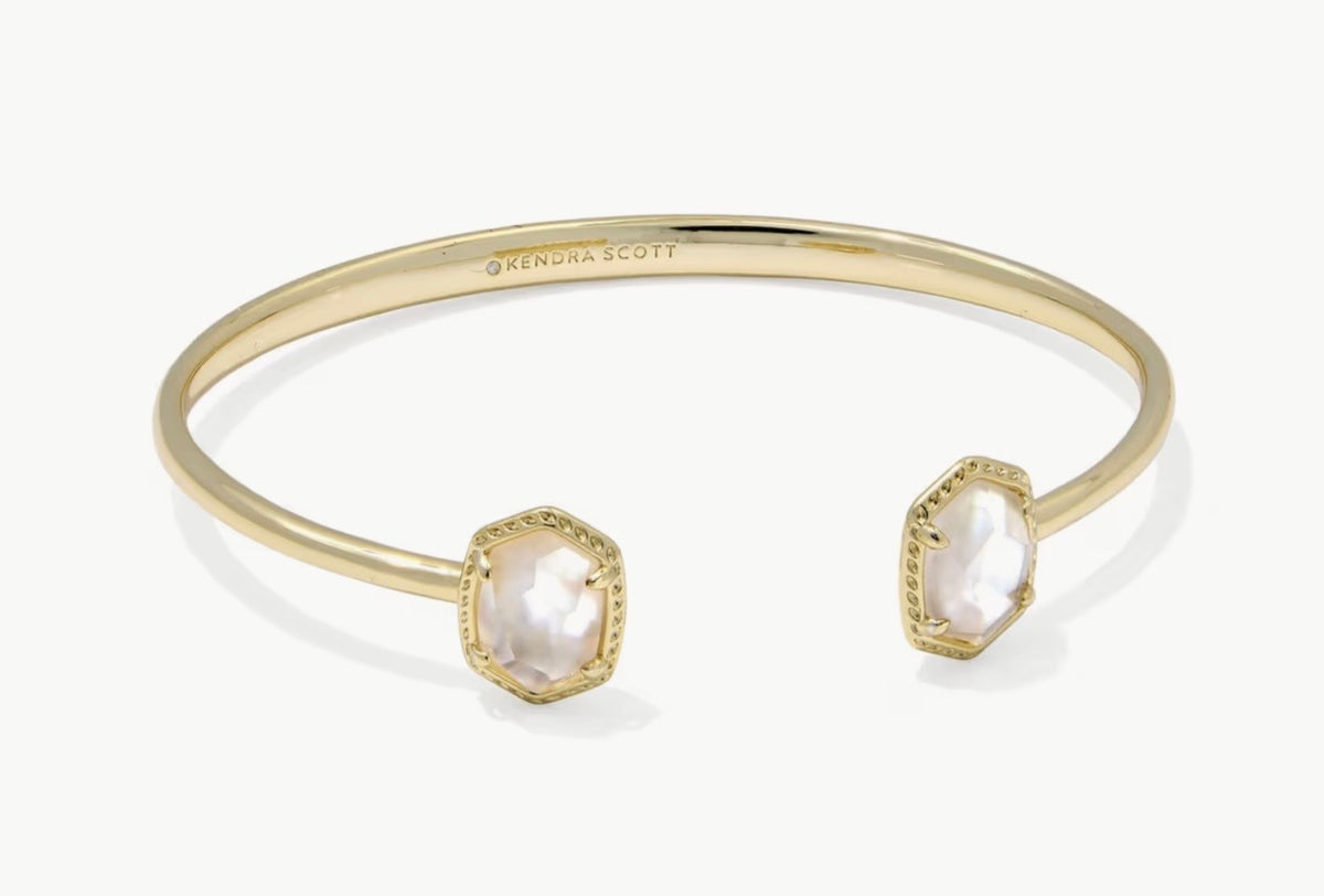 Kendra Scott Daphne Frame Cuff Bracelet Gold Ivory