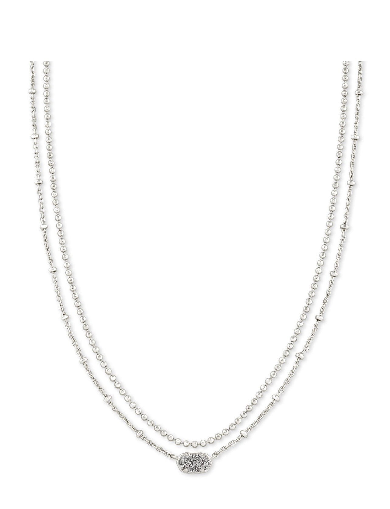 Kendra Scott Emilie Multi Strand Necklace: Silver