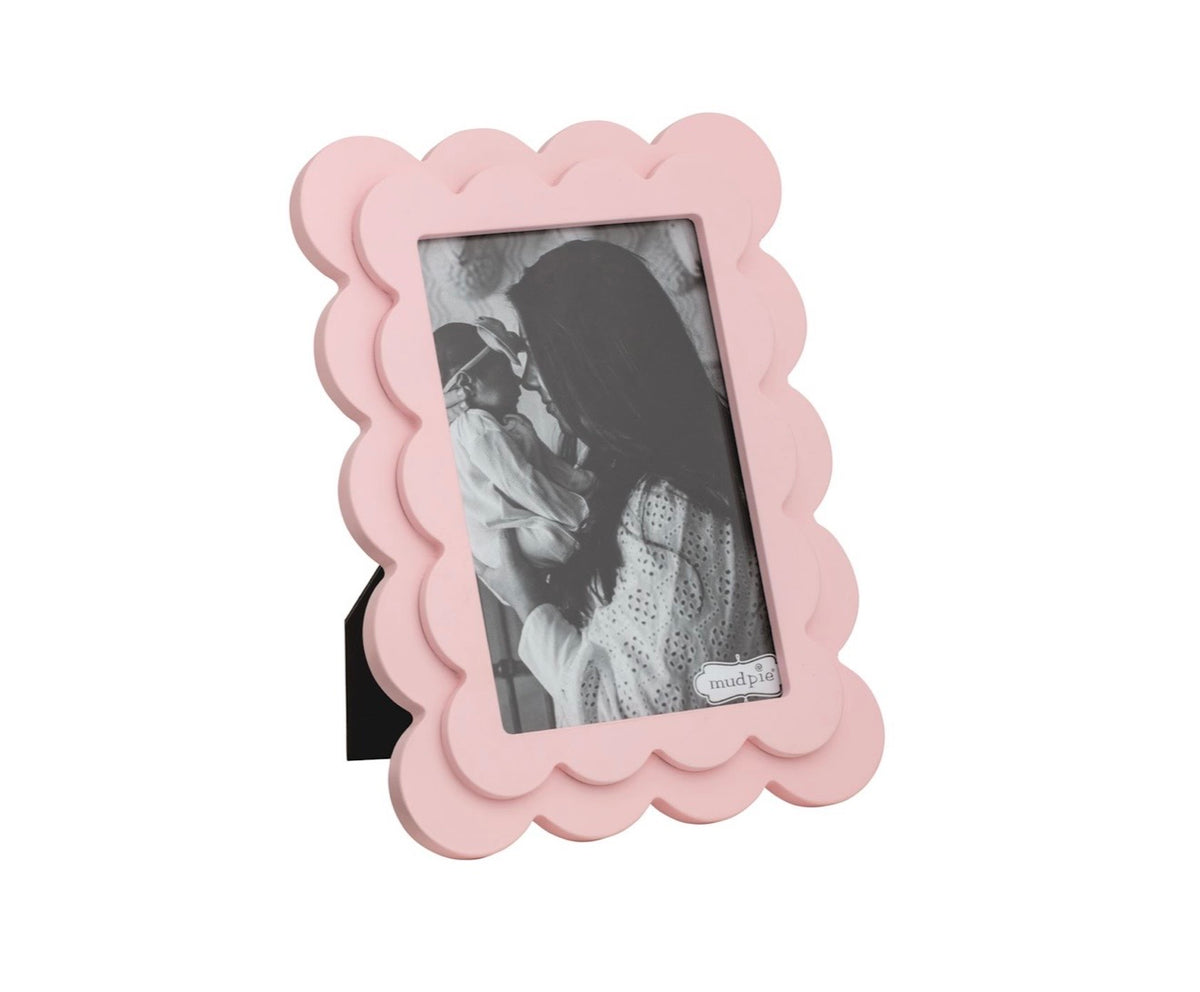 Mud Pie Pink Layered Wood Frame