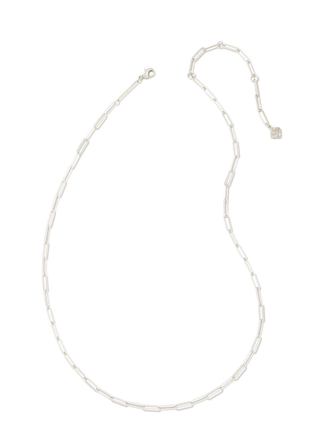Kendra Scott Courtney Paperclip Necklace: Silver