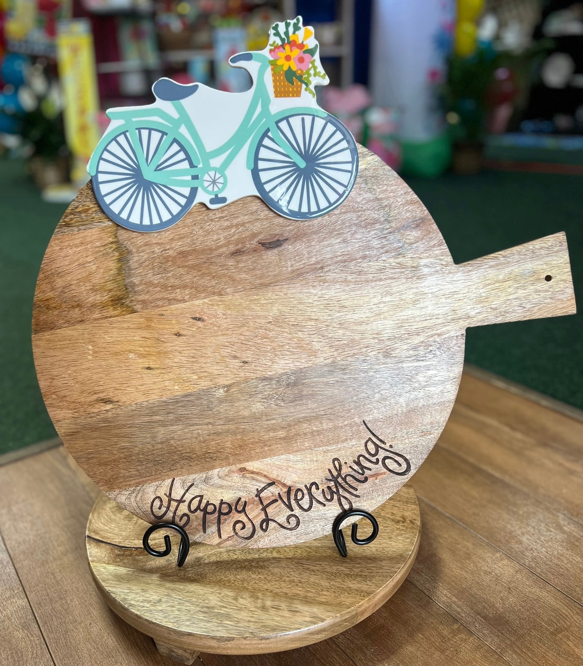 Happy Everything Wood Serving Board- Large