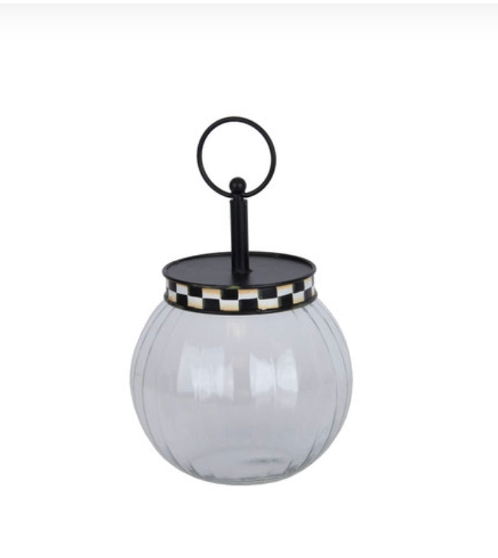 Round Top Collection Celebrate Everyday Checked Bubble Jar