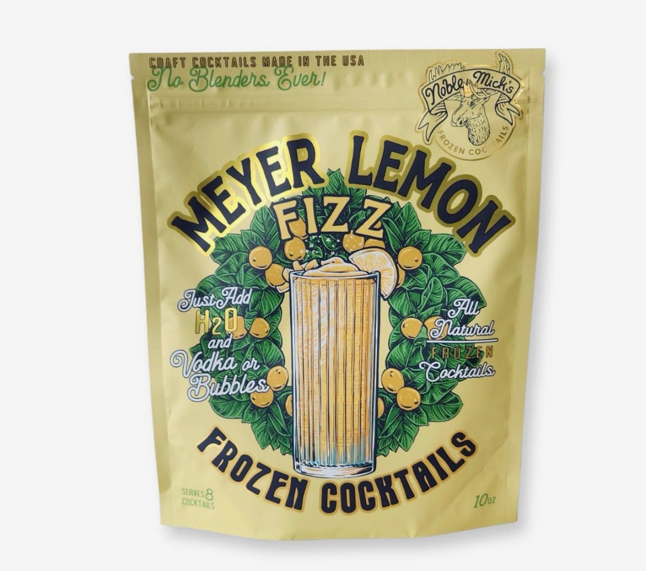 Noble Mick’s Frozen Cocktail Meyer Lemon Fizz