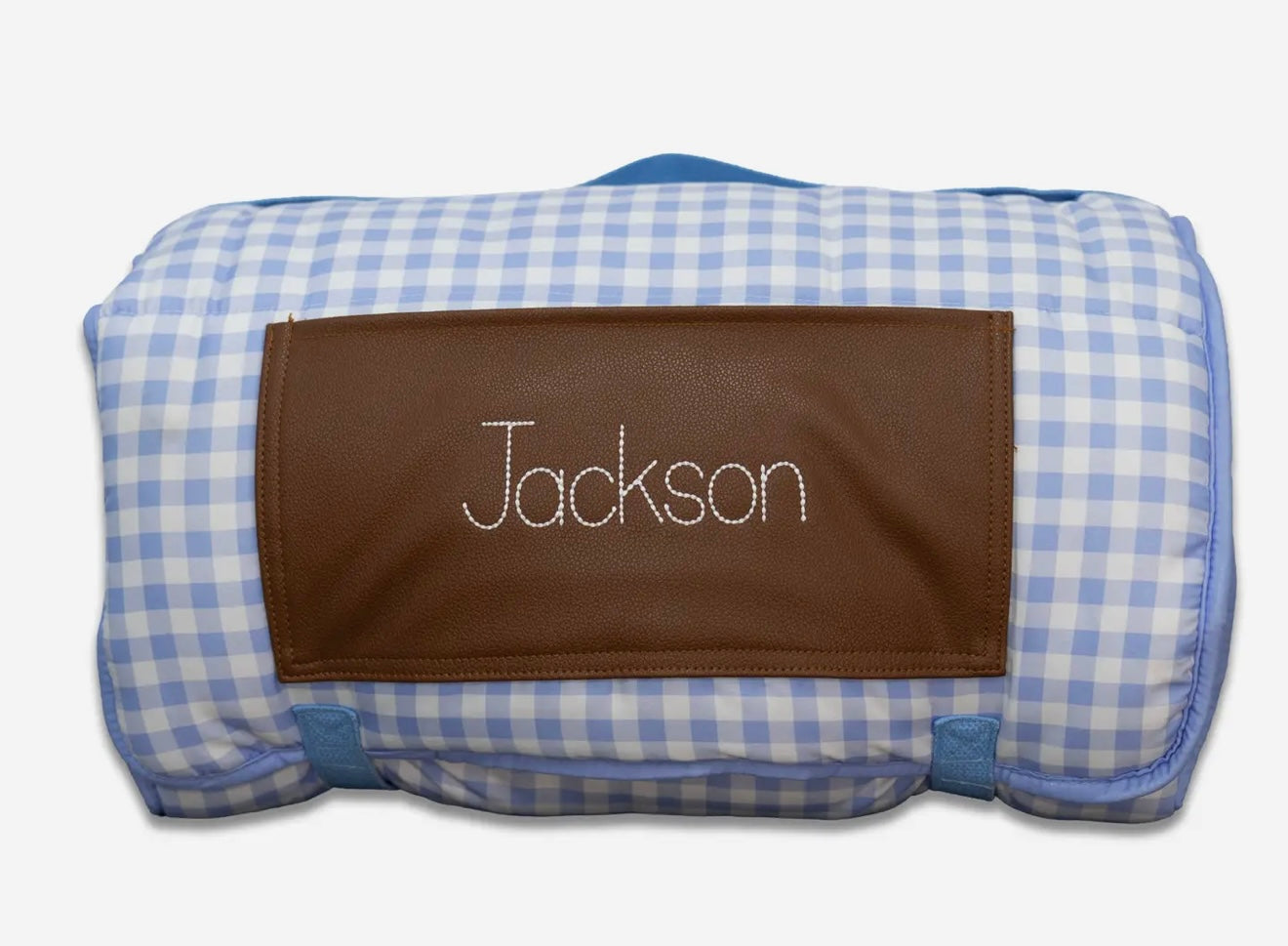 Sugar Bee Nap Mat - Blue Gingham