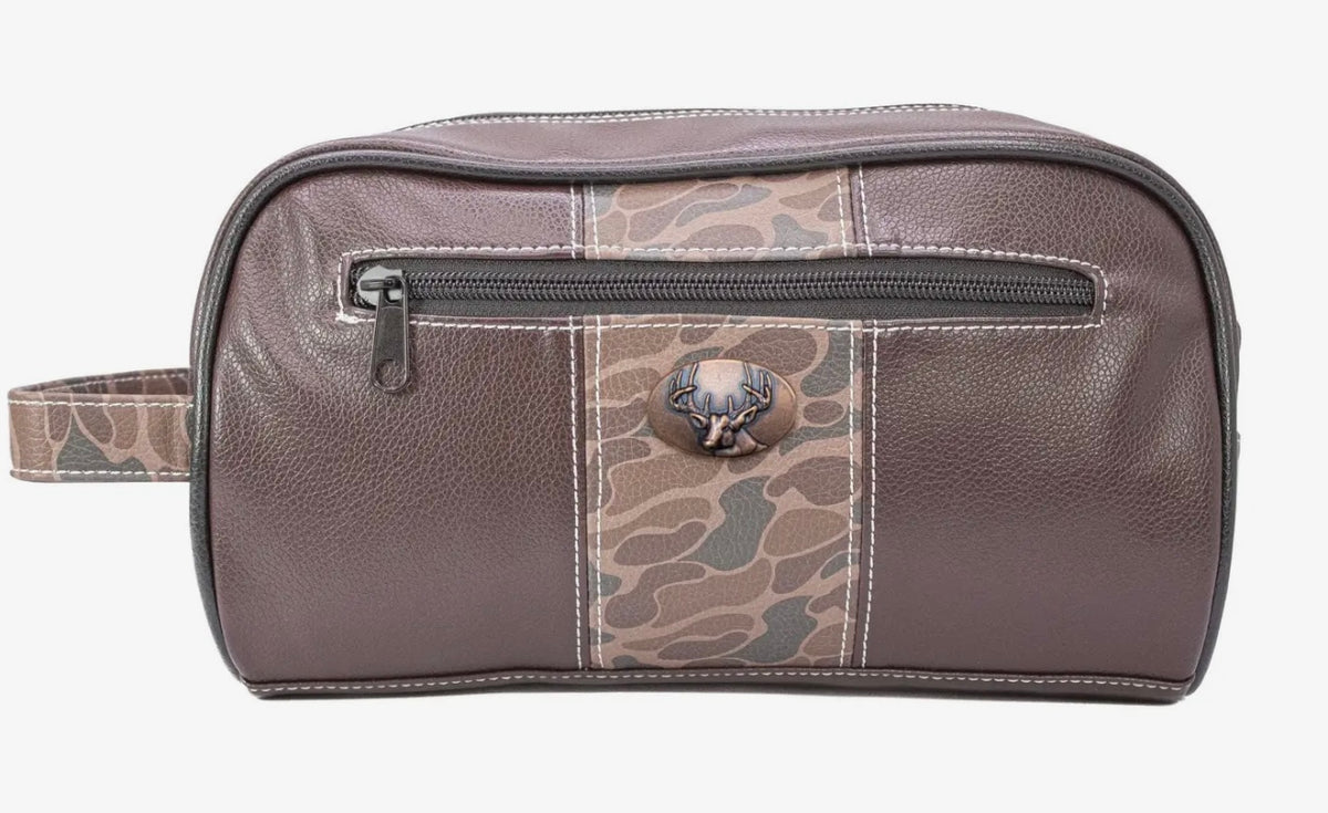 Zep Pro Buck Brown Pebble Old School Camo Mens Toiletry