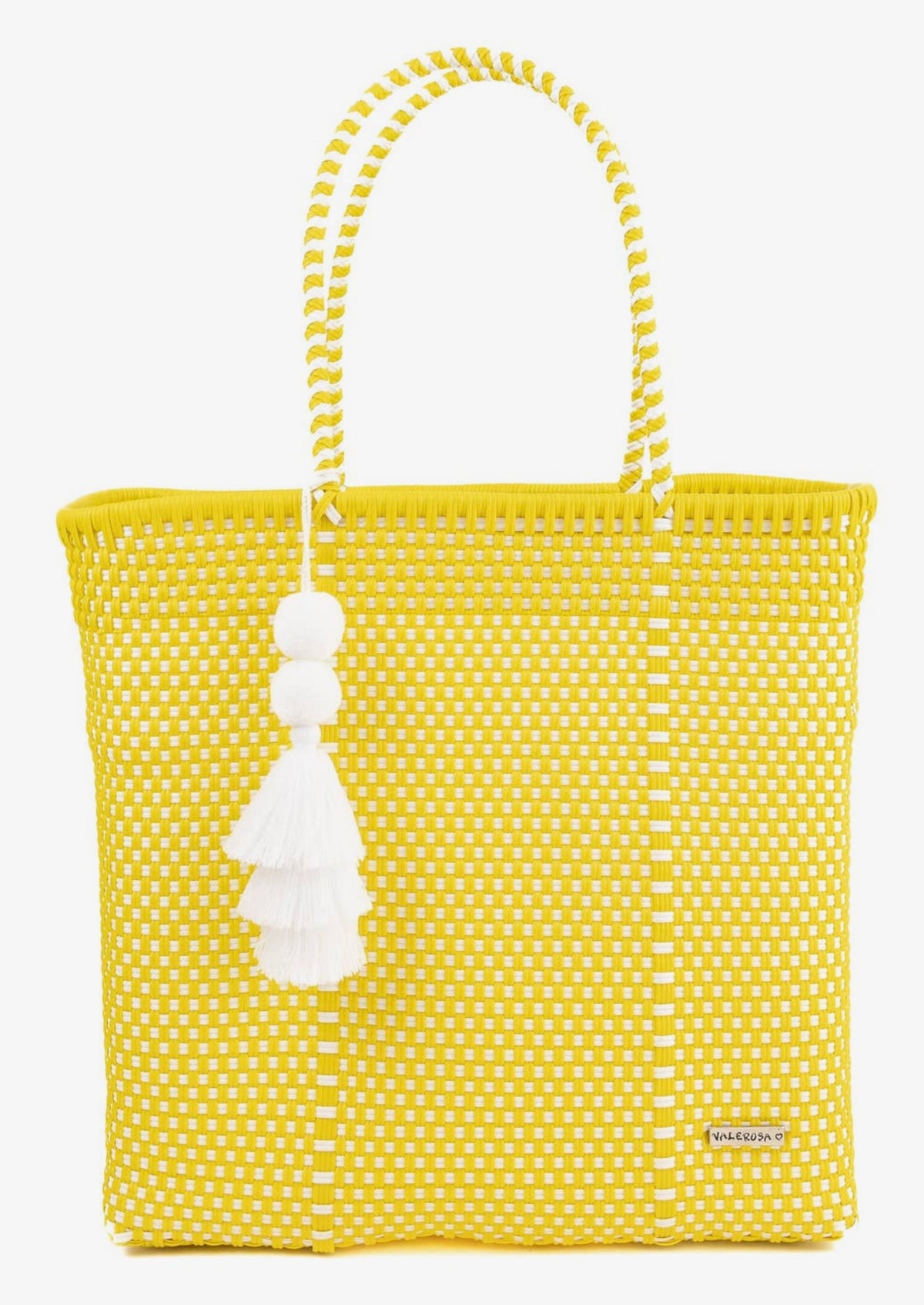 Valerosa Yellow and White Checkered Playera