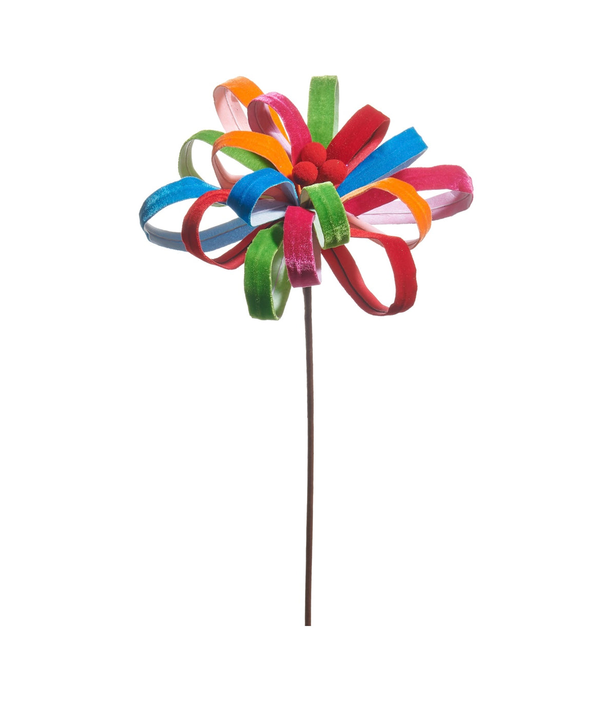 Raz 22” Bright Multicolor Loop Flower Stem