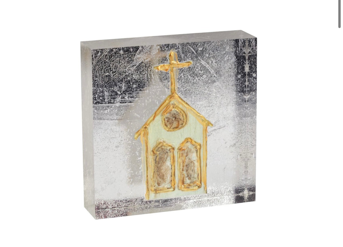 Mud Pie Church Acrylic Plaque