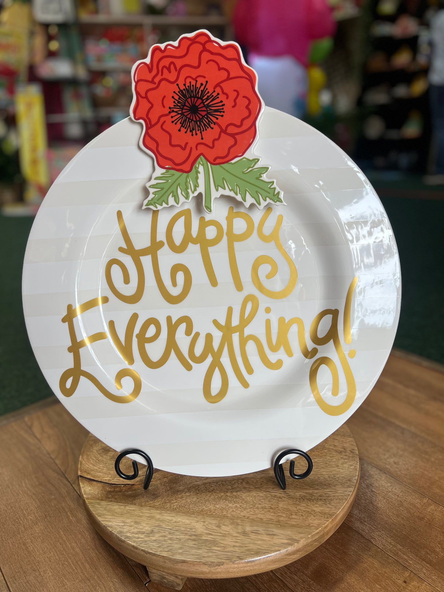 Happy Everything Large Round Platters