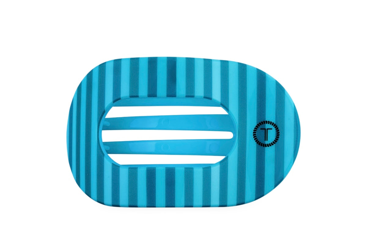 Teleties Flat Round Hair Clip Medium - Splash Zone