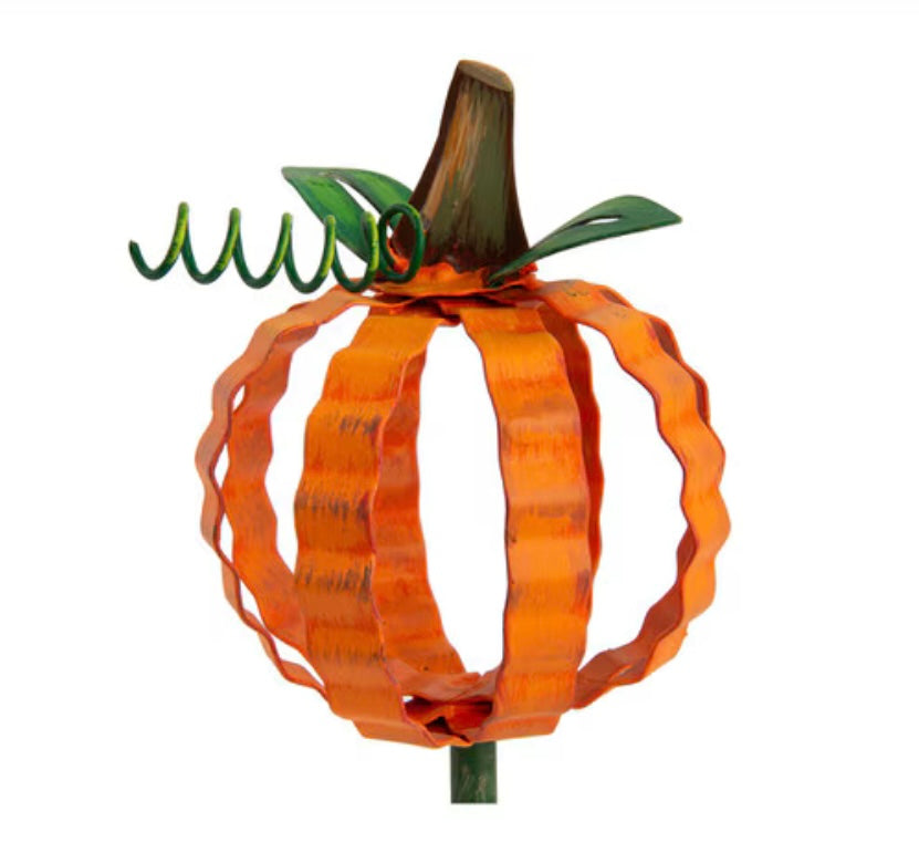 Round Top Ribbon Pumpkin Finial