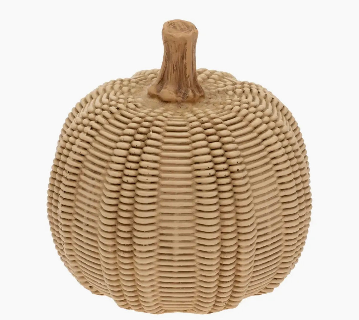 Small Wicker Textured Pumpkin