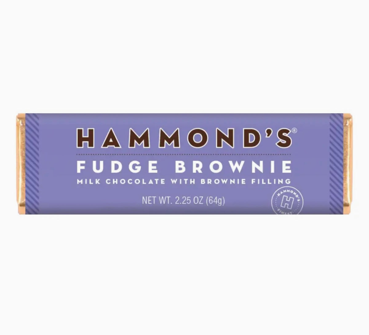 Hammond’s Candy - Milk Chocolate Candy Bar: Fudge Brownie Ganache