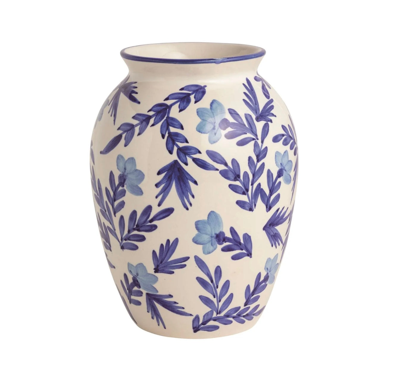 Mud Pie Blue Vine Medium Vase
