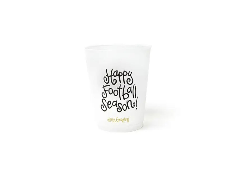 Happy Everything Football Frosted Cups Set of 10
