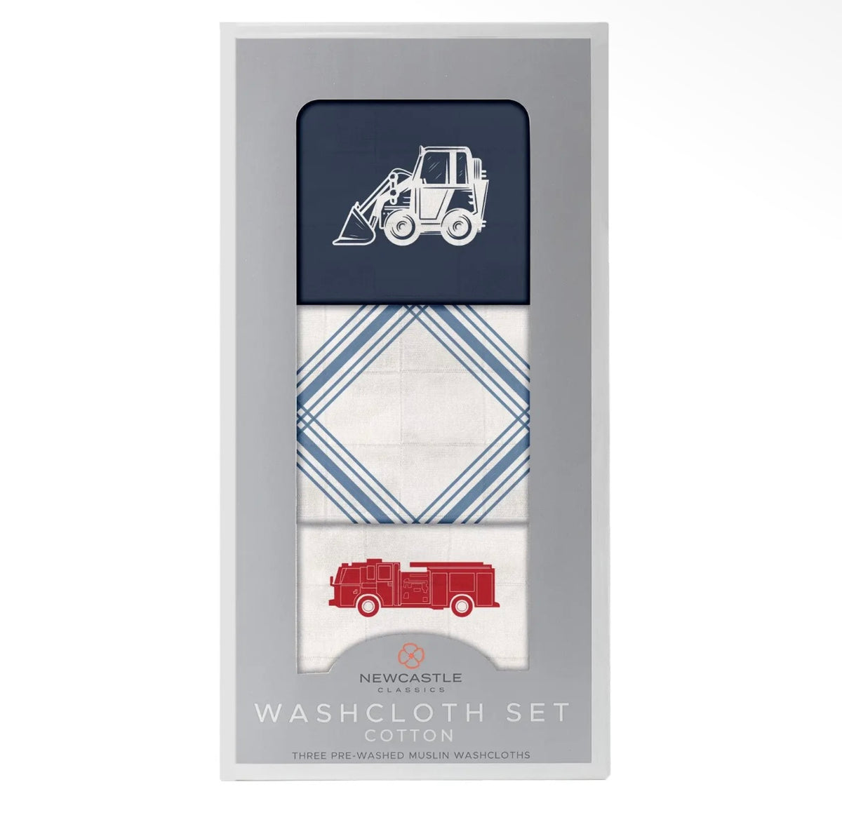 New Castle Classics Things that go Washcloth Set