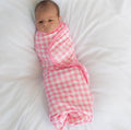 Sugar Bee Swaddle Blanket - Pink Gingham