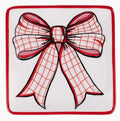 Glory Haus Red/Pink Bow Trinket Tray