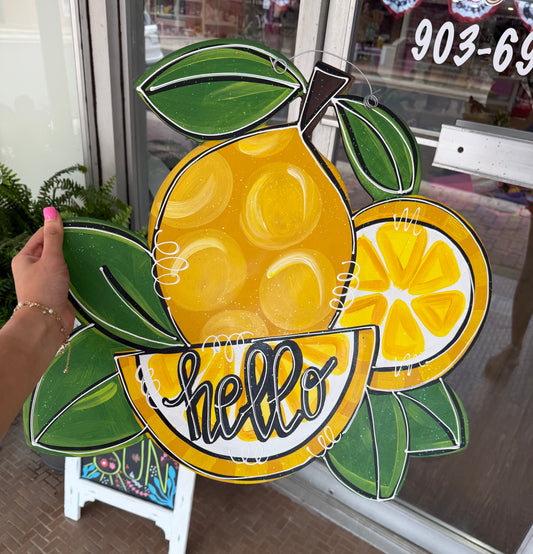 Lemon Door Hanger