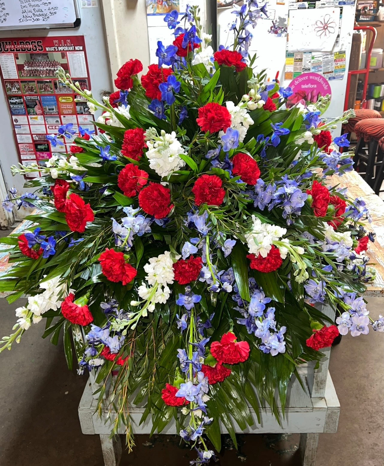 Patriotic Casket Piece - Call to Order