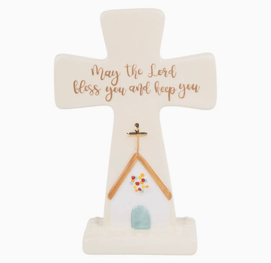 Glory Haus Lord Bless & Keep You Church Standing Cross