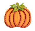 Round Top Biggest Ribbon Pumpkin Ever Orange