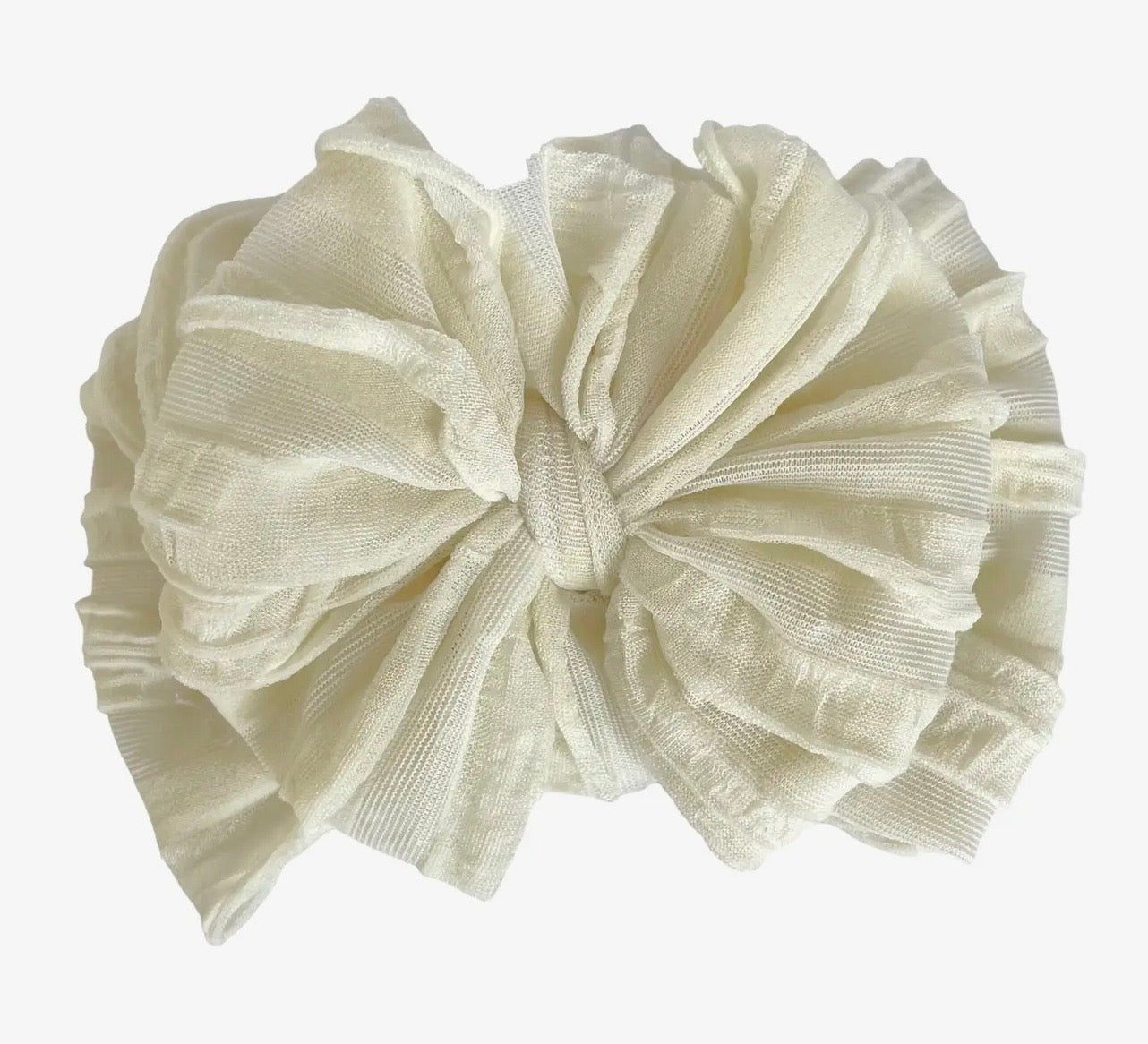 Rockin Royalty Ivory Ruffled Headband