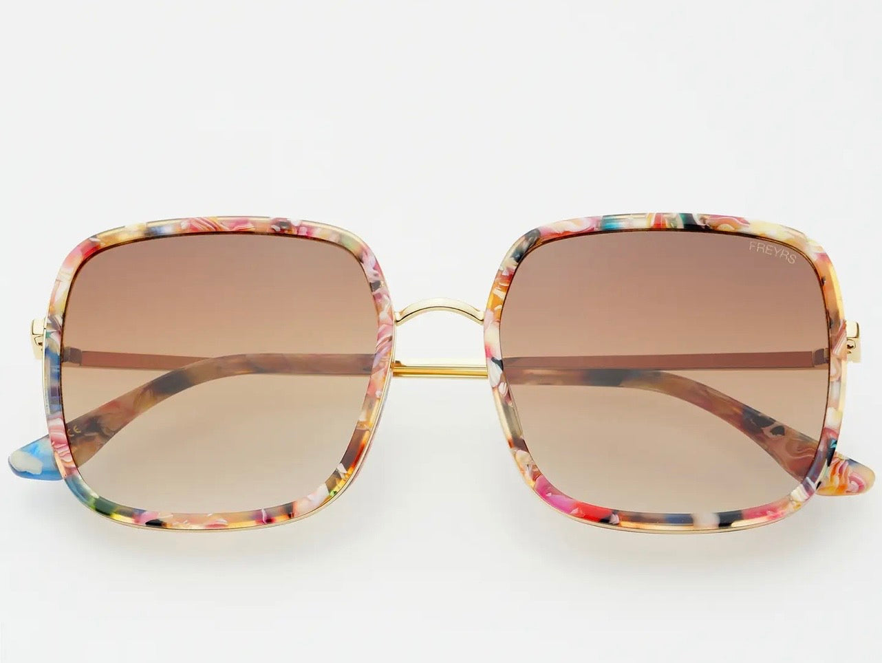 Freyers Eyewear Cosmo Acetate Women’s Sqaure Sunglasses - Rose Tortoise