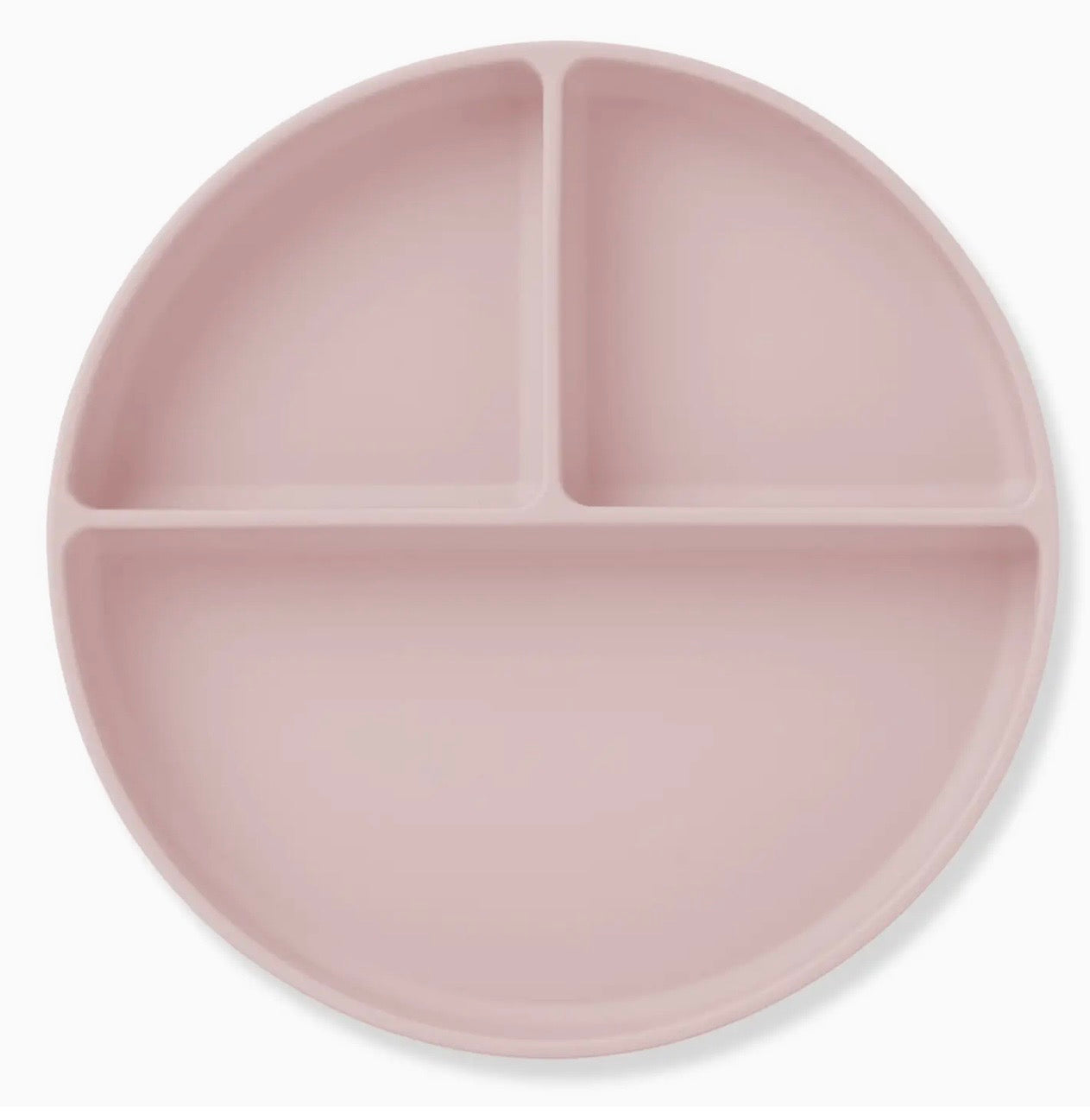 Ali+Oli Baby Plate with Suction and Divided Portions Pink