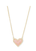 Kendra Scott Ari Heart Short Pendant Necklace: Gold Rose