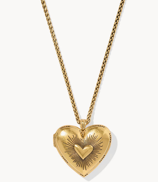 Kendra Scott Dolly Parton Locket Long Pendant Necklace Vintage Gold
