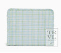 TRVL Design Roadie Large - Classic Plaid Green Zip Pouch