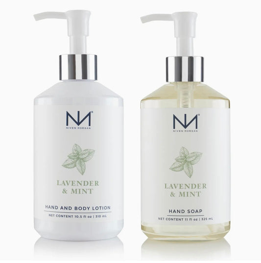 Niven Morgan Lavender and Mint Soap & Lotion Set