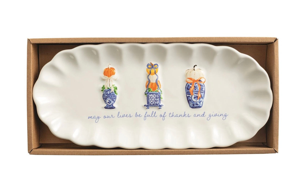 Mud Pie Topiary Sentiment Tray