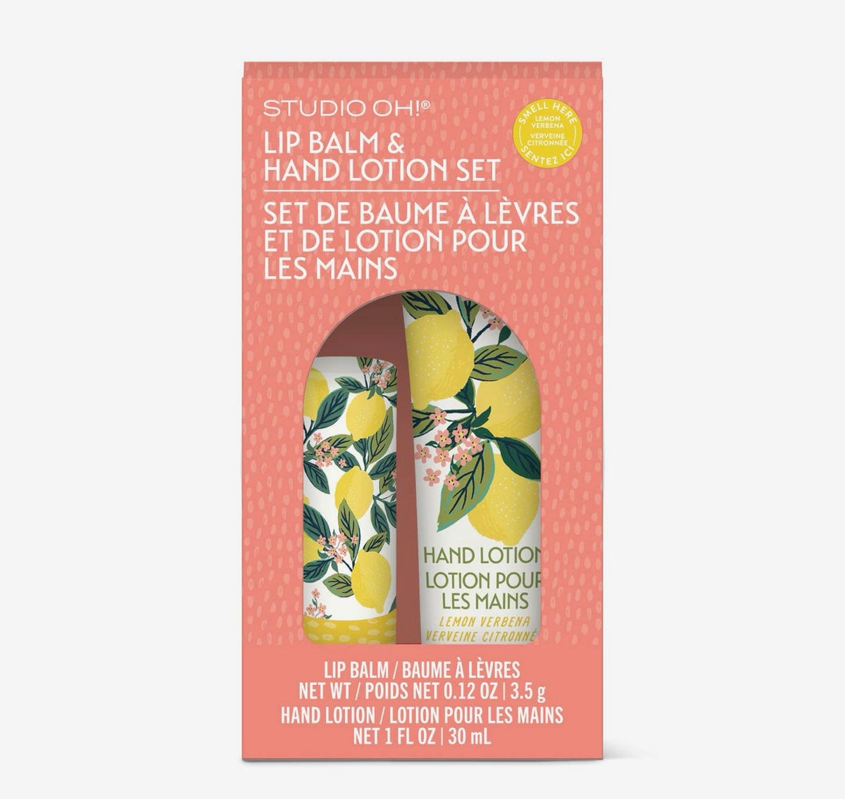 Lemon Tree Lip Balm & Hand Lotion Set