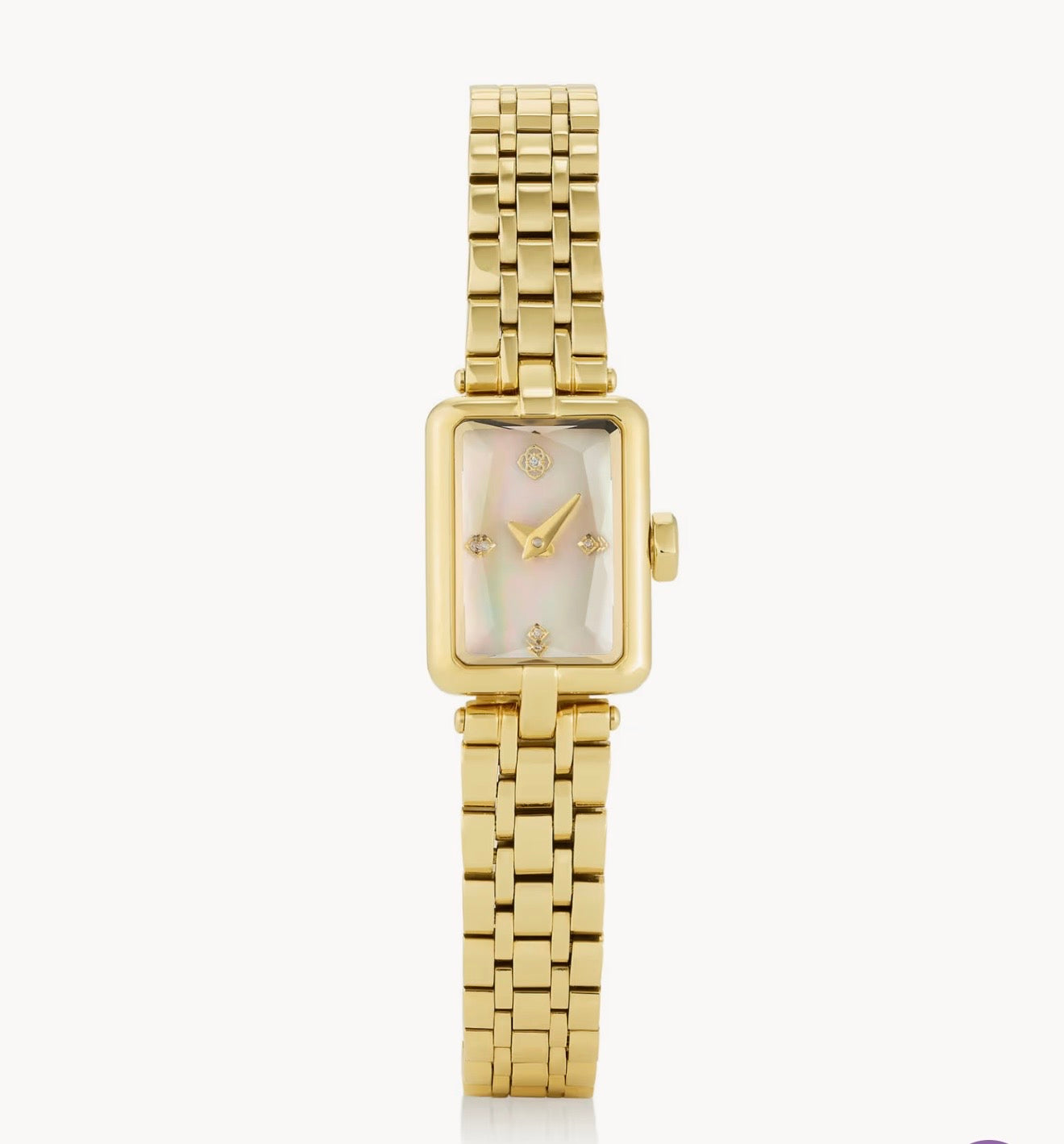 Kendra Scott Adela Watch Gold Tone Ivory Mop