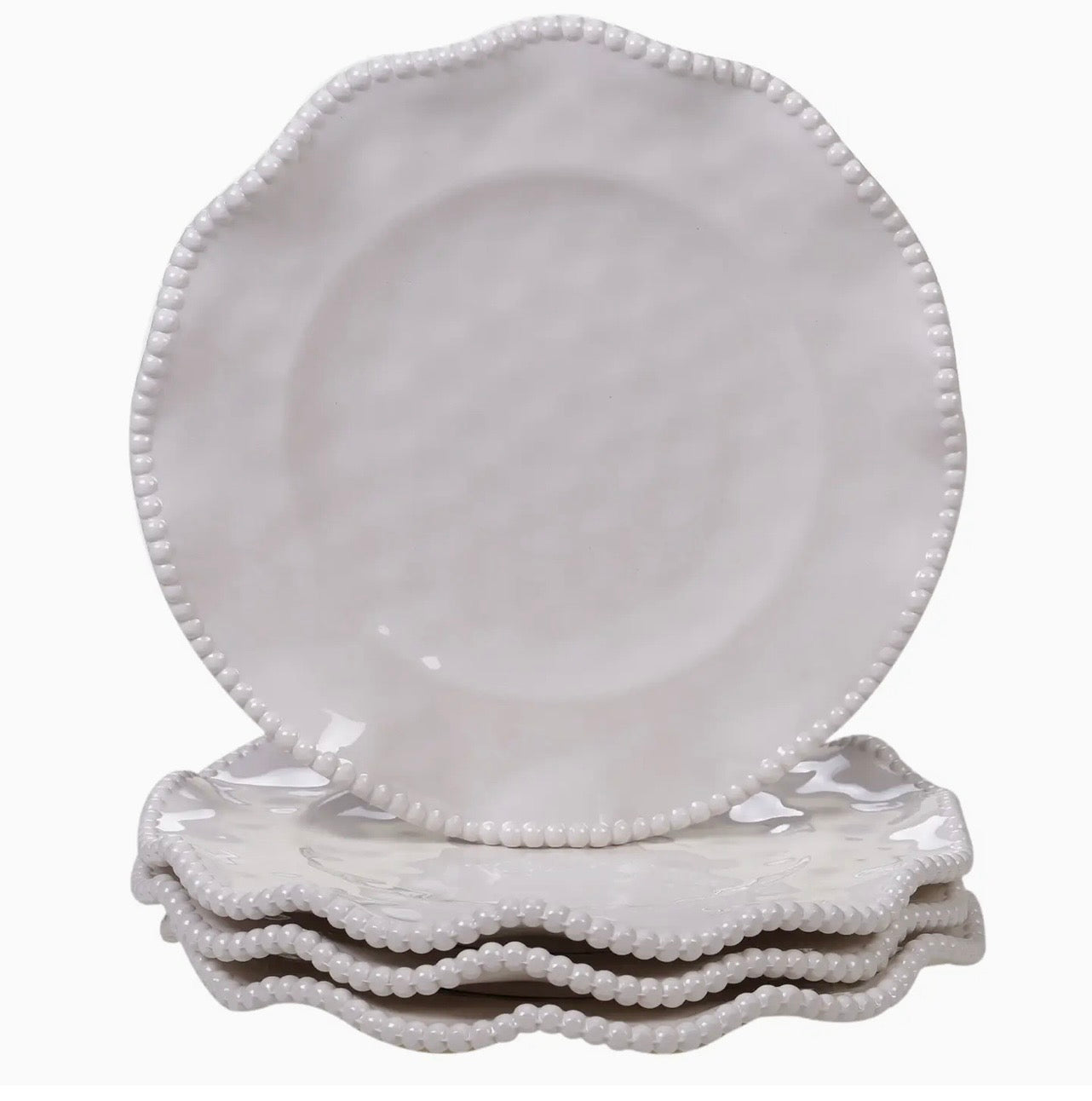 Certified Perlette Cream Melamine Dinner Plate