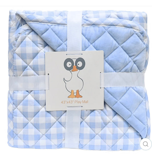 GooseWaddle Super Soft Play Mats Cotton and Super Soft Quilted (Reversible) - Tommy