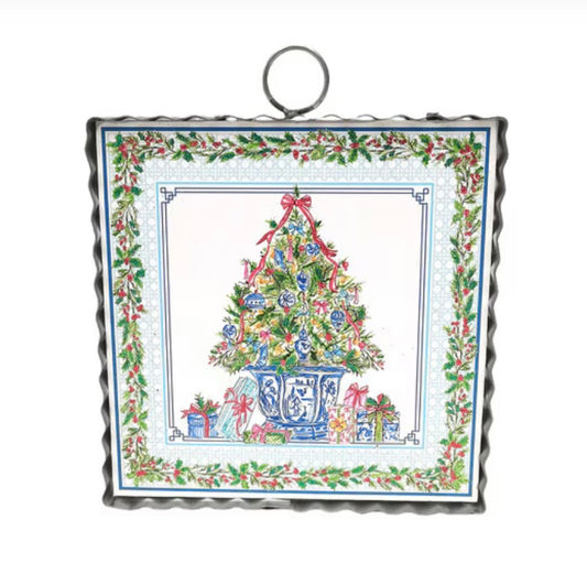 Round Top Mini Art Chinoiserie Potted Tree